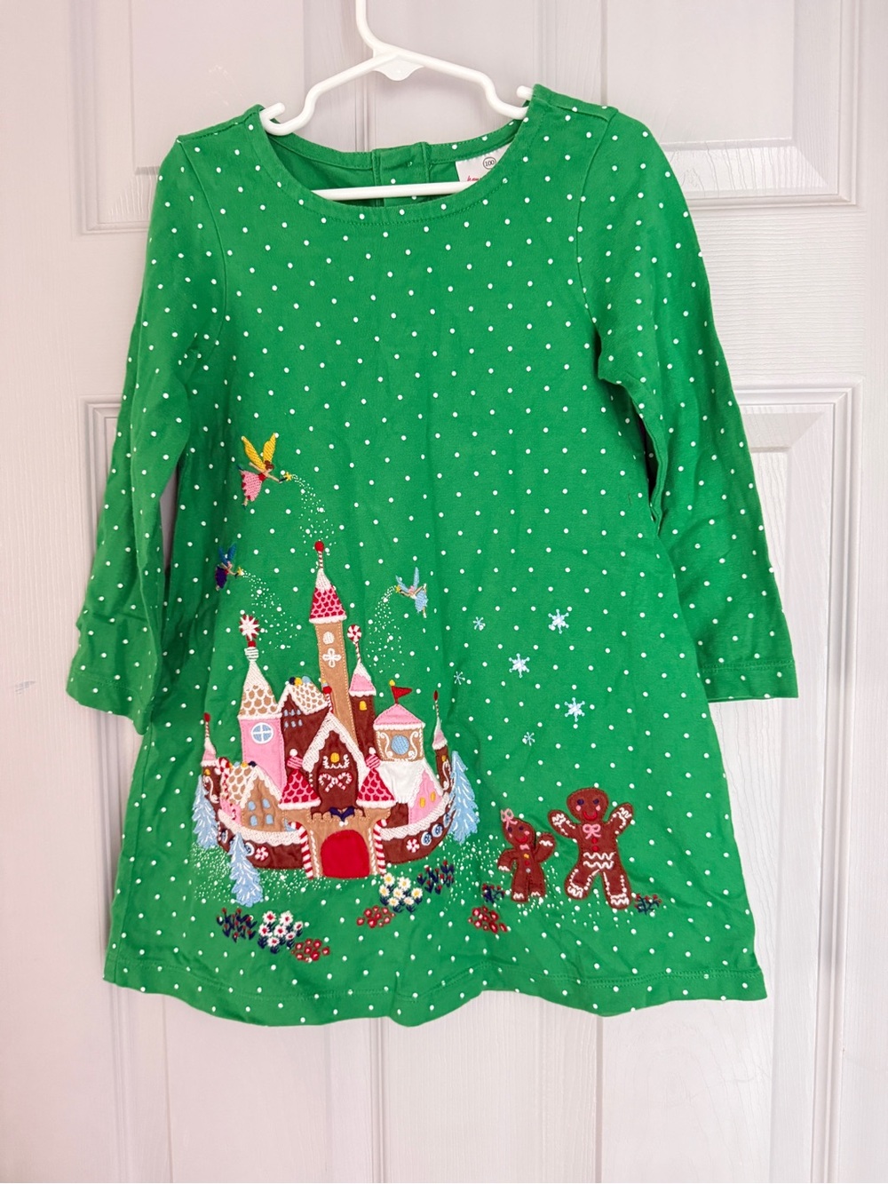 Hanna Andersson Green Gingerbread Holiday Dress